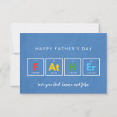 Cartes de fête des pères Cool Drôle Moderne Simple (Devant)
