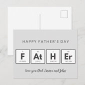 Cartes de fête des pères Cool Fun (Devant / Derrière)
