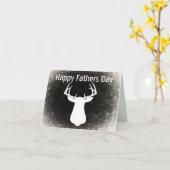 Cartes de fête des pères de chasse de cerfs (Fleur jaune)