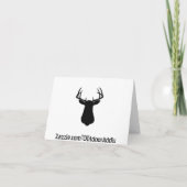 Cartes de fête des pères de chasse de cerfs (Dos)