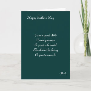 Cartes de fête des pères enfant Fières