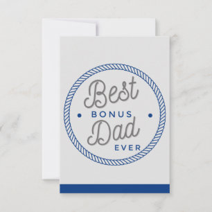 Cartes de fête des pères pour beau-père, Gris Meil