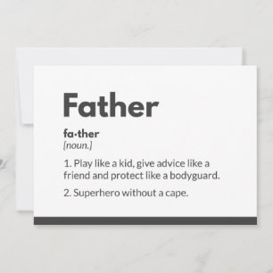 Cartes de fête des pères super-héros Superdad