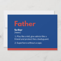 Cartes de fête des pères super-héros Superdad