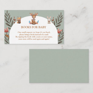 Cartes de fête prénatale Boho Animaux de la Forêt 
