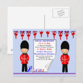 Cartes de fête Royal Baby (Devant / Derrière)