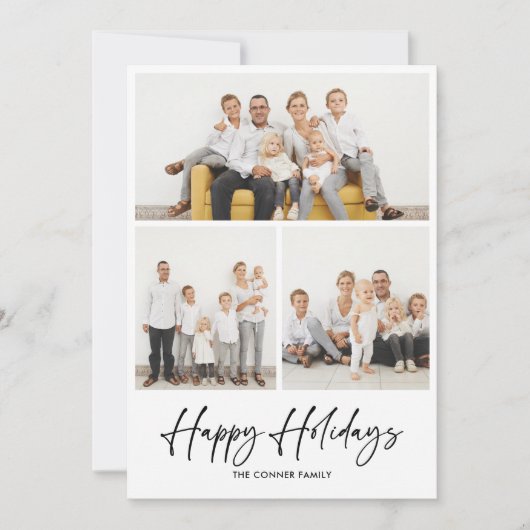 Cartes de fêtes avec écriture facile (Devant)