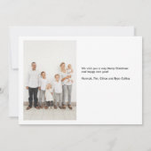 Cartes de fêtes avec écriture manuscrite facile (Dos)