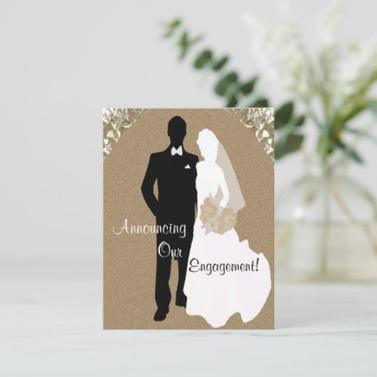 Cartes de fiançailles (Debout devant)