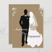 Cartes de fiançailles (Devant / Derrière)