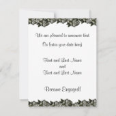 Cartes de fiançailles personnalisées (Dos)