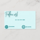 Cartes de fidélité à thème bleu pour les entrepris (Dos)