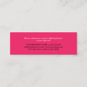 Cartes de fidélité au coeur rose (Dos)