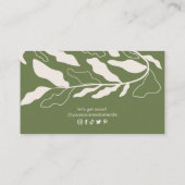 Cartes de fidélité botaniques modernes (Dos)