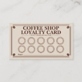 Cartes de fidélité - Café - Grains de café (Devant)