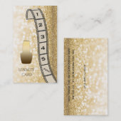 Cartes de fidélité chic glittery clous de bande de (Devant / Derrière)