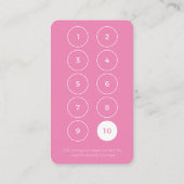 Cartes de fidélité client de vente au détail/bouti (Dos)