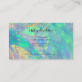 Cartes de fidélité client Opal bleu moderne (Dos)