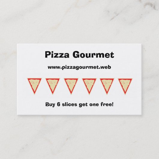 Cartes de fidélité "de visiteur fréquent" (Devant)