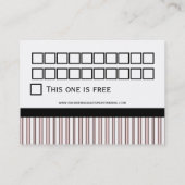 Cartes de fidélité des clients professionnels (Dos)