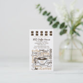 Cartes de fidélité du poinçon | de café (Debout devant)