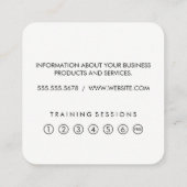 Cartes de fidélité Grunge Poids Dumbbell (Dos)