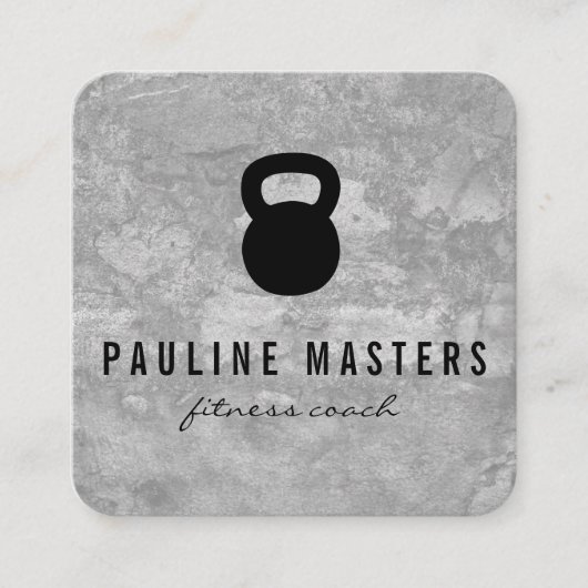 Cartes de fidélité Kettle Bell Grunge (Devant)