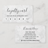 Cartes de fidélité modernes en marbre professionne (Devant / Derrière)