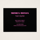 Cartes de fidélité Neon Rose (Dos)