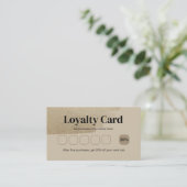 Cartes de fidélité pour brosse d'or Faux (Debout devant)