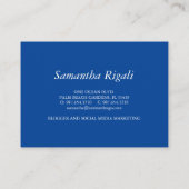 Cartes de fidélité pour Business Blue Crab (Dos)