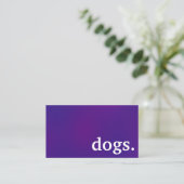 Cartes de fidélité pour chiens modernes (Debout devant)