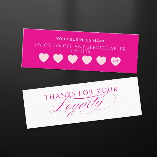 Cartes de fidélité pour salons de beauté et spas