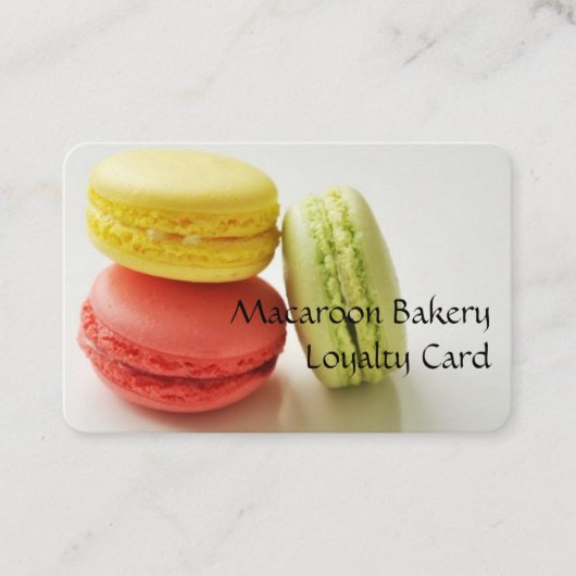 Cartes de fidélité professionnelles - Macaron Desi (Devant)