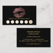 Cartes de fidélité Rose foncé - Noir (Devant / Derrière)