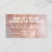 Cartes de fidélité Salon de beauté Cartes de fidél (Dos)