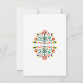 Cartes de Fiesta de Réception de Mariage Mexicaine (Dos)