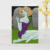 cartes de fille de zombi (Fleur jaune)