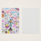 CARTES DE FILLE VALENTINE INCRAINTES (Pack de 100) (Devant & derrière)