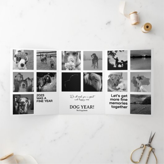 Cartes de fin d'année pour Grand Danois (Intérieur)