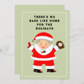 Cartes de fin de année de baseball de Noël (Devant / Derrière)