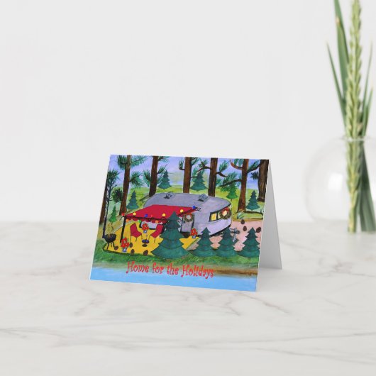 Cartes de fin de année de camping-cars (Devant)