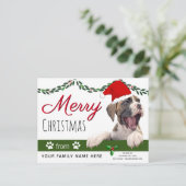 Cartes de fin de année de chien de boxe - De Noël  (Debout devant)