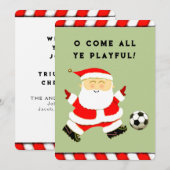 cartes de fin de année de football amusants (Devant / Derrière)