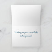 Cartes de fin de année de la paix sur Terre (Intérieur)