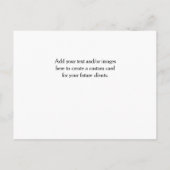 Cartes de fin de année de l'agent immobilier (Dos)