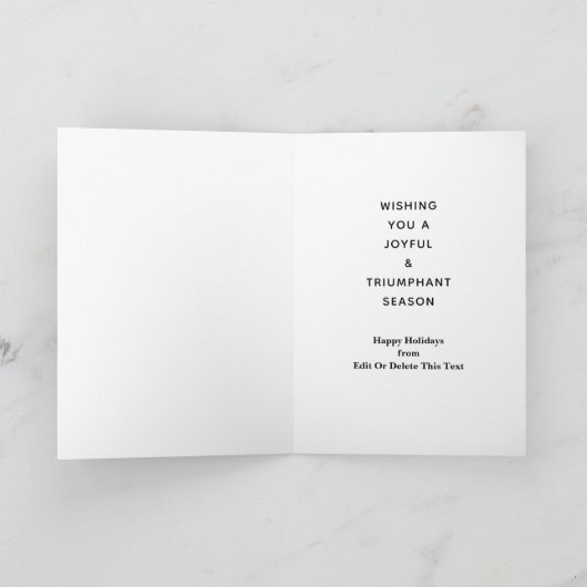 Cartes de fin de année de l'équipe de crosse (Intérieur)