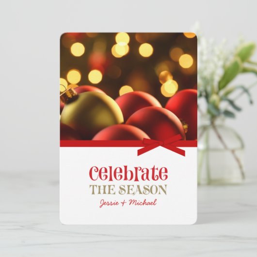 Cartes de fin de année de Noël (Debout devant)