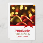 Cartes de fin de année de Noël (Devant / Derrière)