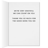 Cartes de fin de année de Noël bénévoles (Intérieur (Droit))